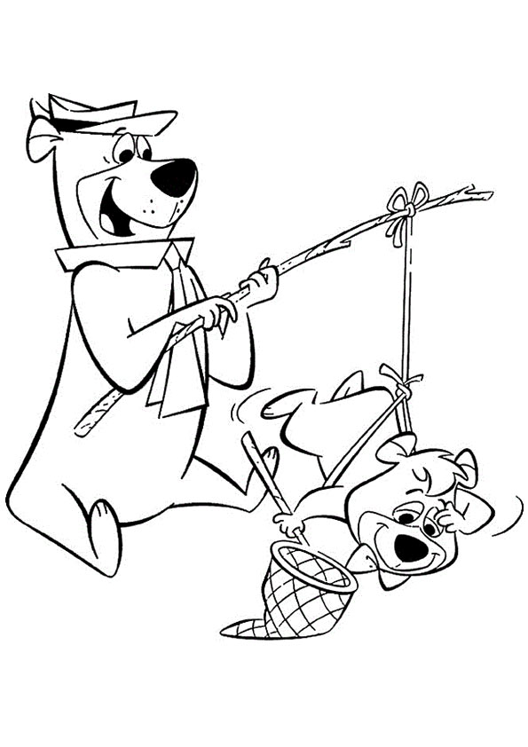 Plansa de colorat cu Ursul Berenstain 42 37